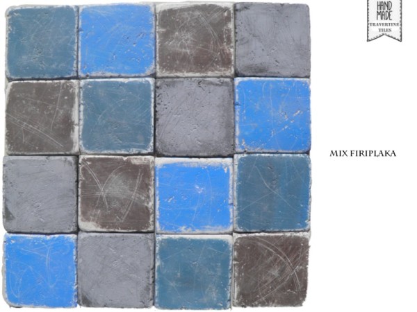 Πλακάκια Αντικέ Τραβερτίνο Φθαρμένα Μίξ Φυριπλάκα