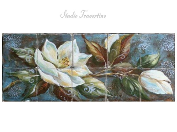 Retro Decor Tile Bathroom Kitchen Flowers