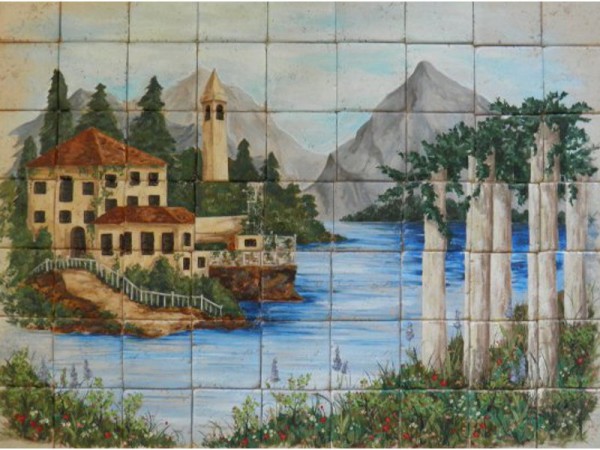 Χειροποίητη παράσταση Travertino ντεκόρ πλακάκια κουζίνας/μπάνιου Μοναστήρι.