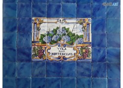 Vila Handmade Tiles Travertine Wall Painting Illustration