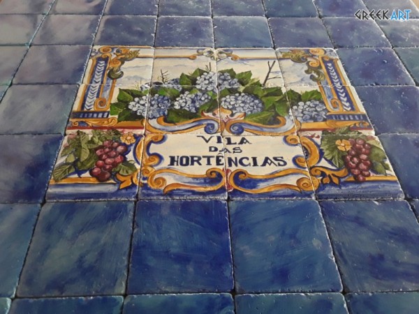 Vila Χειροποίητα Πλακάκια Τραβερτίνο Ζωγραφική Παράσταση Τοίχων 