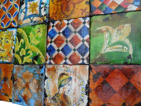 Vintage Χειροποίητα Ζωγραφικά Σχέδια Πλακάκια Τιμές Μοναστηριακά 