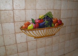 Decorative Handmade Antique Tiles Kitchen Fruit bowl