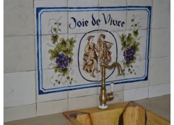 Duchess Kitchen Painting From Handmade Travertine Tiles