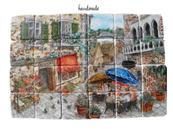 Kitchen Tiles Traditional Painting Antique Old Neighborhood