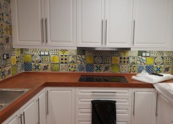 Κουζίνας Χειροποίητα Πλακάκια Travertino Πήλιο Ζωγραφιστά Σχέδια 16 χ 16cm