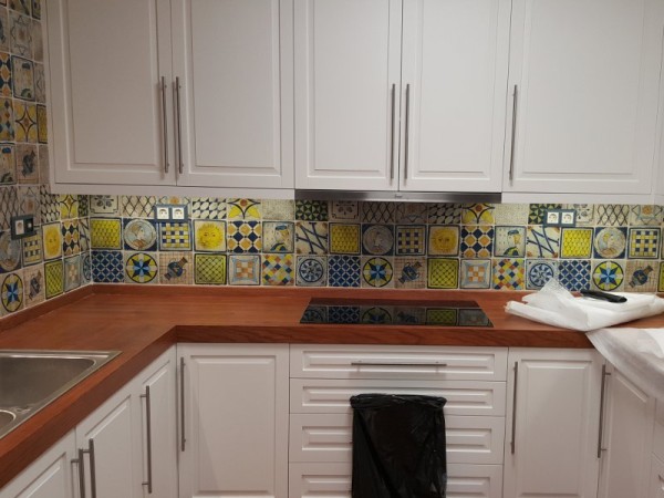 Κουζίνας Χειροποίητα Πλακάκια Travertino Πήλιο Ζωγραφιστά Σχέδια 16 χ 16cm