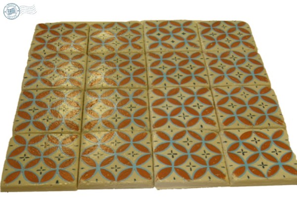 Κουζίνας Μπάνιου Μοτίβο Χειροποίητα Τραβερτίνο Πλακάκια Μύκονος