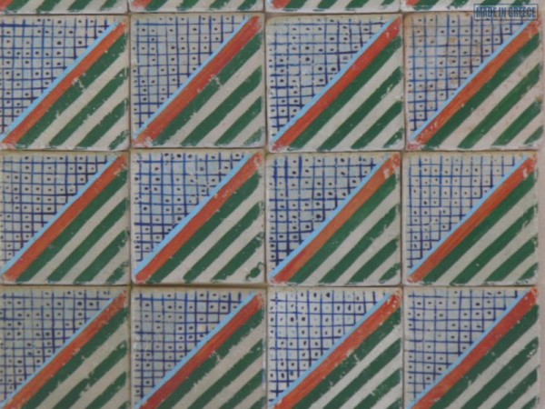 Κουζίνας Μπάνιου Μοτίβο Χειροποίητα Τραβερτίνο Πλακάκια Μύκονος