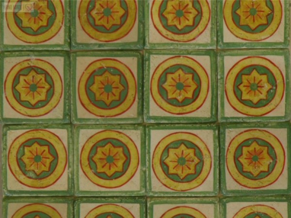 Κουζίνας Μπάνιου Μοτίβο Χειροποίητα Τραβερτίνο Πλακάκια Μύκονος