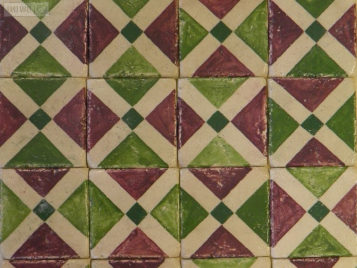 Κουζίνας Μπάνιου Μοτίβο Χειροποίητα Τραβερτίνο Πλακάκια Μύκονος