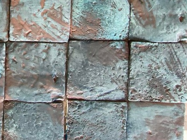 Πλακάκια Οξείδωσης Χειροποίητα Μαύρος Χαλκός