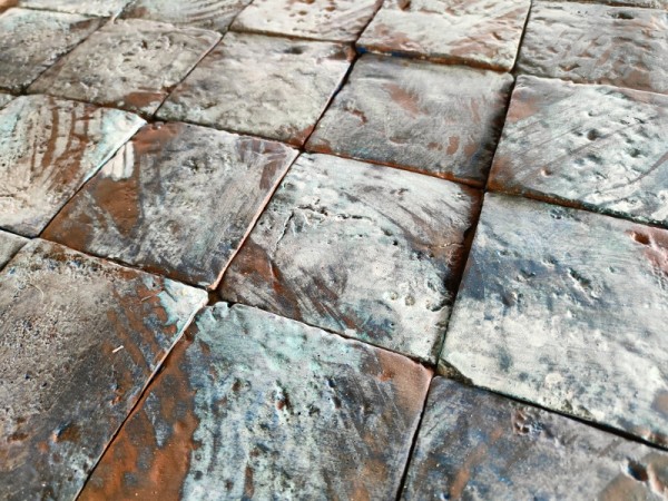 Πλακάκια Οξείδωσης Χειροποίητα Μαύρος Χαλκός