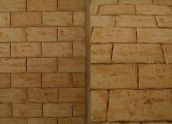 Χειροποίητα Πλακάκια Τραβερτίνο Τοίχου Μέτσοβο.