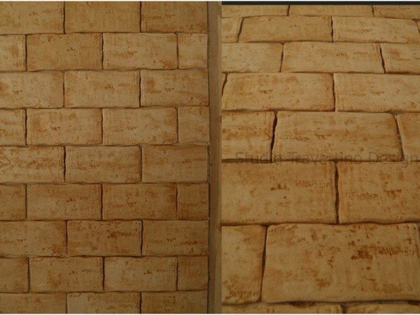 Χειροποίητα Πλακάκια Τραβερτίνο Τοίχου Μέτσοβο.