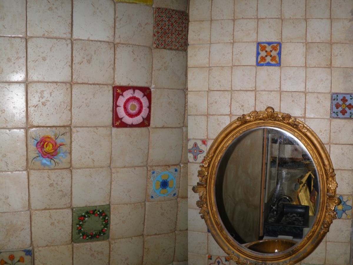 Χειροποίητα Πλακάκια Τραβερτίνο Φυσικά Μπεζ Σαντορίνη.