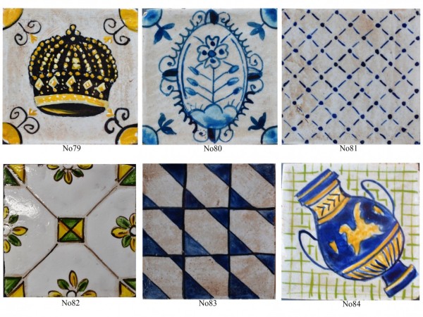 Πλακάκια Τραβερτίνο χειροποίητα ζωγραφιστά Σαντορίνη.