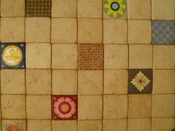 Χειροποίητα Πλακάκια Τραβερτίνο Φυσικά Μπεζ Σαντορίνη.