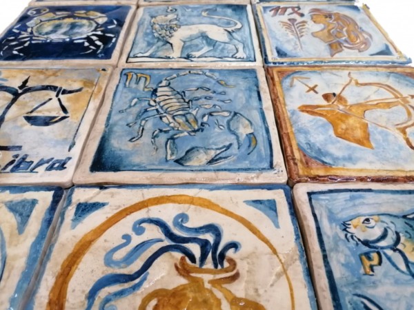 Travertino Χειροποίητα Πλακάκια Ζώδια  Άστρα