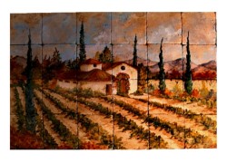 Handmade Travertine show decor kitchen tiles Estate.