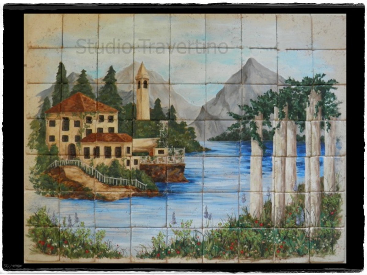 Χειροποίητη παράσταση Travertino ντεκόρ πλακάκια κουζίνας/μπάνιου Μοναστήρι.