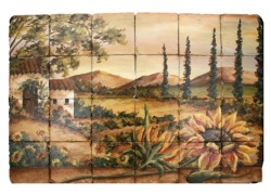 Vintage Handmade Kitchen Tiles Countryside