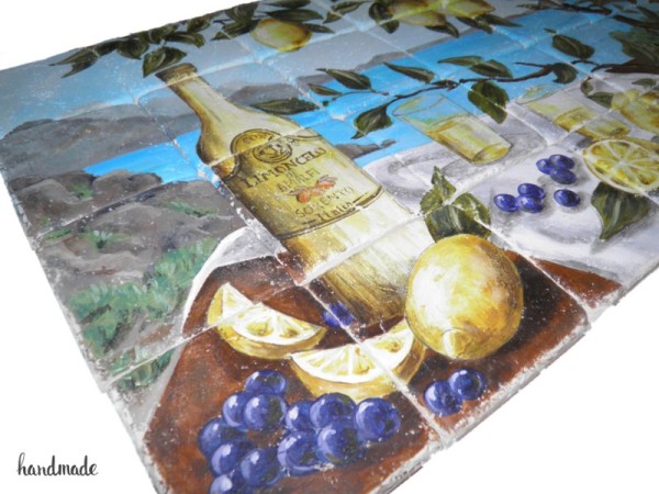 Vintage Πλακάκια Τοίχου Χειροποίητα Παζλ Σχέδιο Λιμοντσέλο