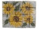 Handmade Tiles Travertine Painting Suns