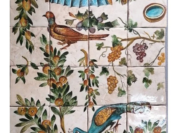 Χειροποίητα ζωγραφικά παράσταση πλακίδια traverrtino παράσταση φάρμα