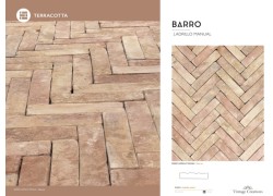 Χειροποίητα Πλακάκια Terracotta Τύπου Τουβλάκι 25x5cm