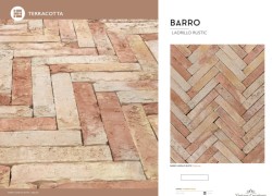 Χειροποίητα Πλακάκια Terracotta Τύπου Τουβλάκι 25x5cm