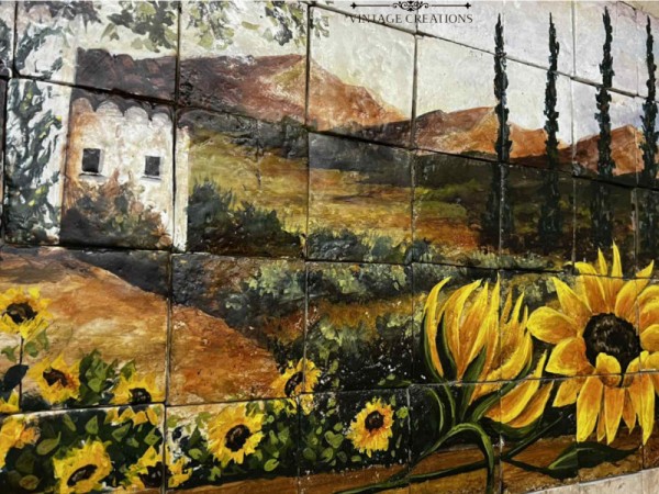 Πλακάκια Χειροποίητα Παράσταση Σχέδιο Εξοχή Μοναδική Προσφορά 300,00€