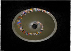 Προσφορά Χειροποίητος Νεροχύτης Οβάλ Μπάνιου Με Σχέδιο 100,00 Euro