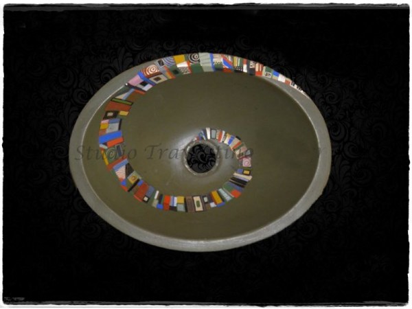 Προσφορά Χειροποίητος Νεροχύτης Οβάλ Μπάνιου Με Σχέδιο 100,00 Euro