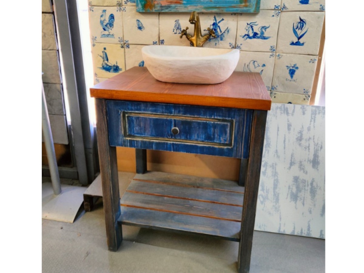 Προσφορά Έρμης μπάνιου έπιπλο  με παλαίωση τιμή 530,00 €