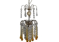 Ειδικής Μεγάλης Αξίας Προσφορά Retro Πολυέλεος φωτιστικό Με Κρύσταλλα Και Μια Λάμπα Τιμή 85,00 €