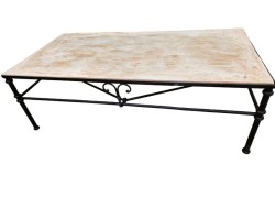 Τραπέζι Σαλονιού Βεράντας Με Πέτρα Travertino Ειδική Προσφορά 240,00 €