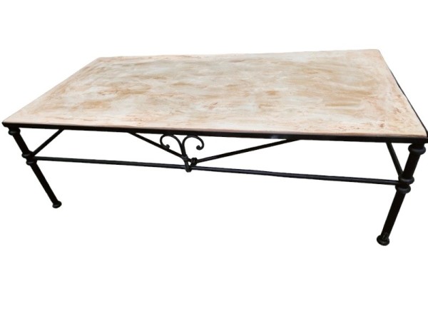 Τραπέζι Σαλονιού Βεράντας Με Πέτρα Travertino Ειδική Προσφορά 240,00 €