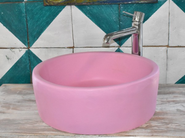 Travertino Νιπτήρας Μπάνιου Ροζ Παστέλ Προσφορά Τιμή 100,00 €