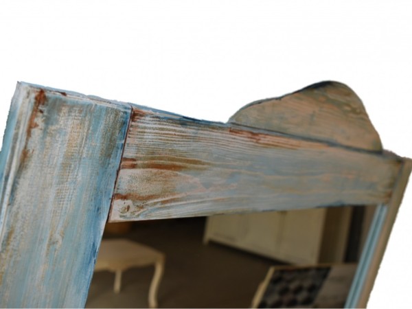 Ξύλινος Παλαιωμένος Καθρέπτης Τιμή Προσφοράς 90,00 €