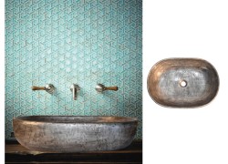 Προσφορά επιτραπέζιος νιπτήρας χειροποίητος οβάλ Νίκελ 200,00€