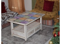 Προσφορά Vintage Τραπέζι Σαλονιού Παλαιωμένο Με Χειροποίητα Πλακάκια Μοναστηριακά  450,00 € 