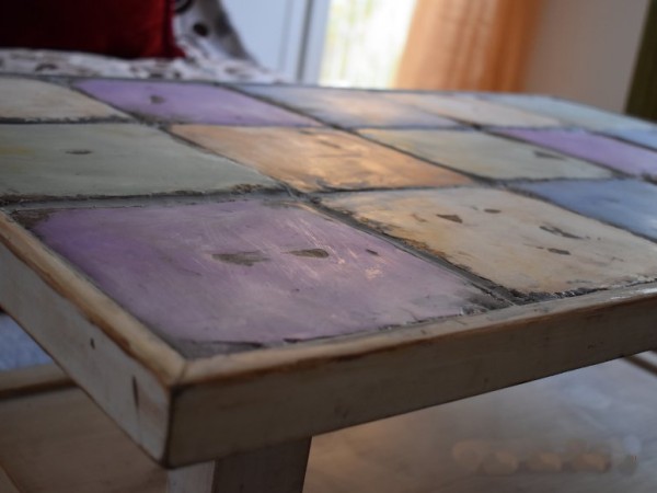 Προσφορά Vintage Τραπέζι Σαλονιού Παλαιωμένο Με Χειροποίητα Πλακάκια Μοναστηριακά  450,00 € 