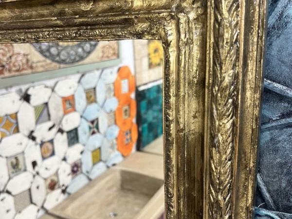 Προσφορά χειροποίητος travertino καθρέπτης 69 x 89 cm χρυσός ορείχαλκος 140,00 €