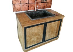 Ρουστίκ Έπιπλο Μπάνιου Χειροποίητο Λίνδος προσφορά 450,00€