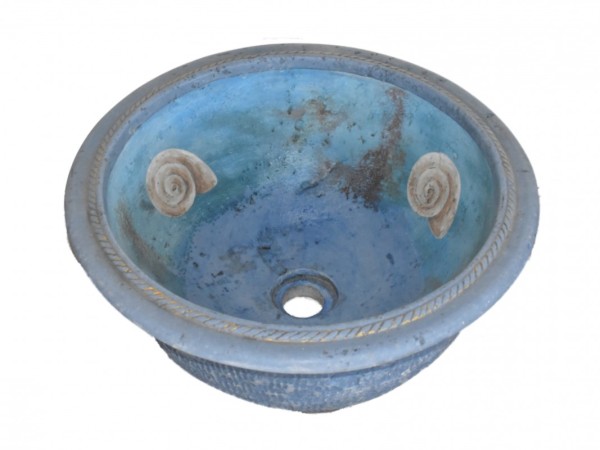 Σούπερ Προσφορά Χειροποίητος Νιπτήρας Ζωγραφικός Blu  140,00 €