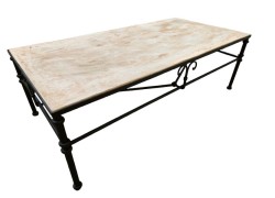 Τραπέζι Σαλονιού Βεράντας Με Πέτρα Travertino Ειδική Προσφορά 240,00 €