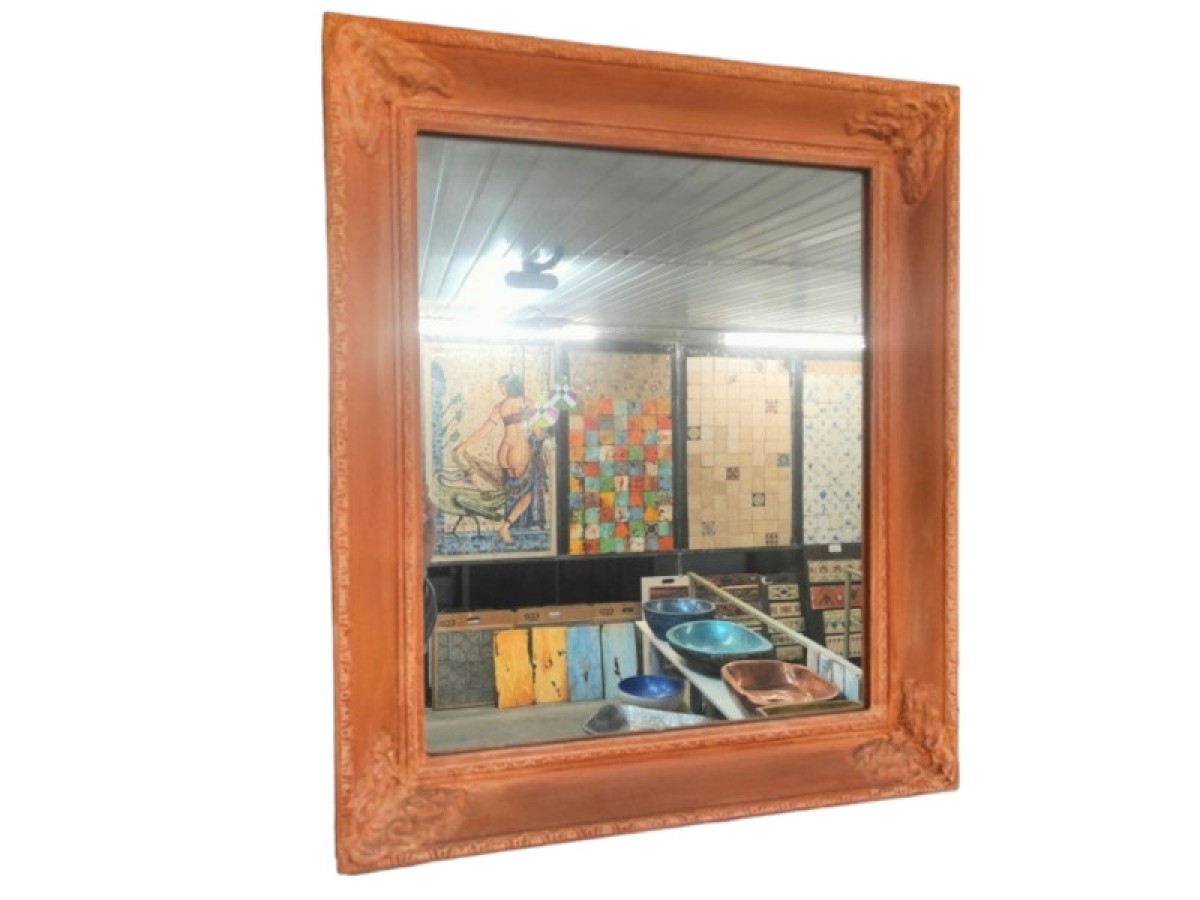 Χειροποίητος καθρέφτης με τεχνοτροπία πηλού΄ προσφορά 90,00 €