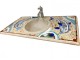 Handmade Bathroom Furniture Furniture With Mosaic Pattern Dolphins