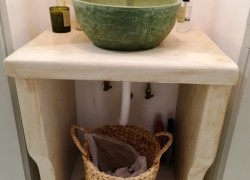 Handmade Solid Travertine Stone Bathroom Furniture Neda